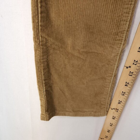 Levi’s Corduroy 314 Shaping Straight Pants Womens 27x30 Gold Brown Mid Rise - Picture 9 of 14